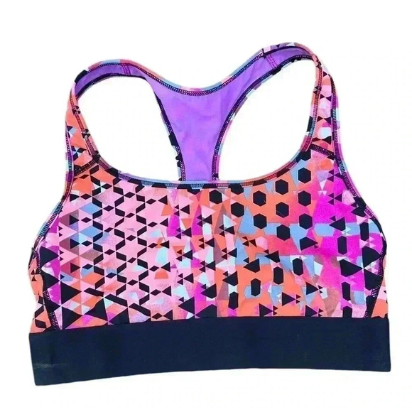Victorias secret Sports Bra Victoria Sport colorful pattern athletic top Size S - Picture 1 of 5